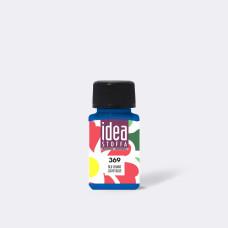 Краска для ткани Idea stoffa 60 мл Maimeri 369 синий светлый прозрачный